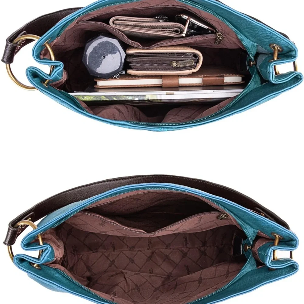 Wrangler vegan leather hobo bag